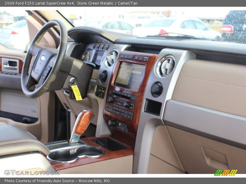 Stone Green Metallic / Camel/Tan 2009 Ford F150 Lariat SuperCrew 4x4
