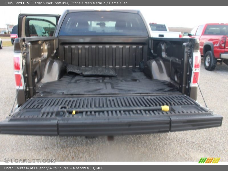 Stone Green Metallic / Camel/Tan 2009 Ford F150 Lariat SuperCrew 4x4