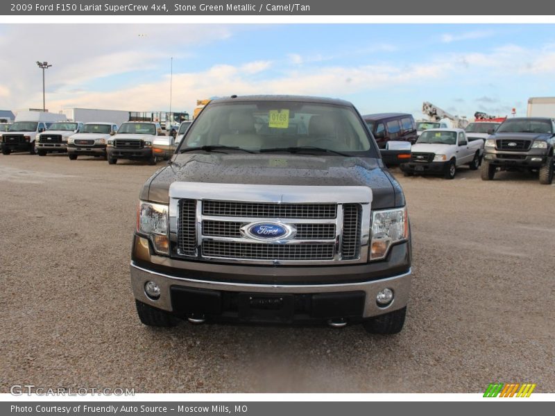 Stone Green Metallic / Camel/Tan 2009 Ford F150 Lariat SuperCrew 4x4