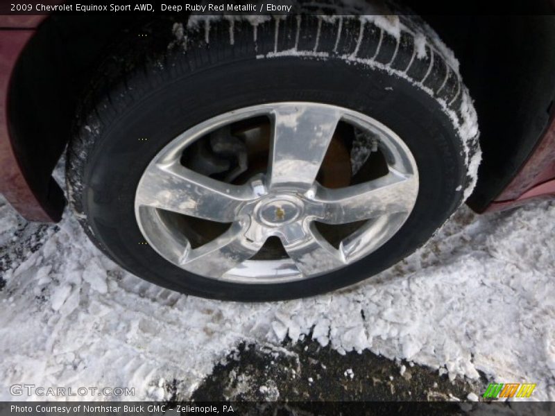 Deep Ruby Red Metallic / Ebony 2009 Chevrolet Equinox Sport AWD
