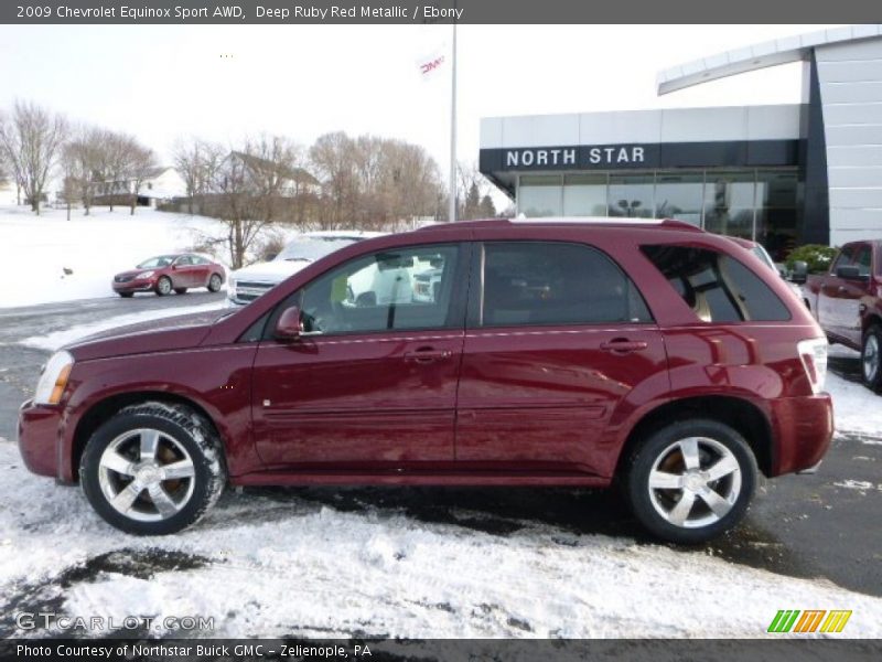 Deep Ruby Red Metallic / Ebony 2009 Chevrolet Equinox Sport AWD
