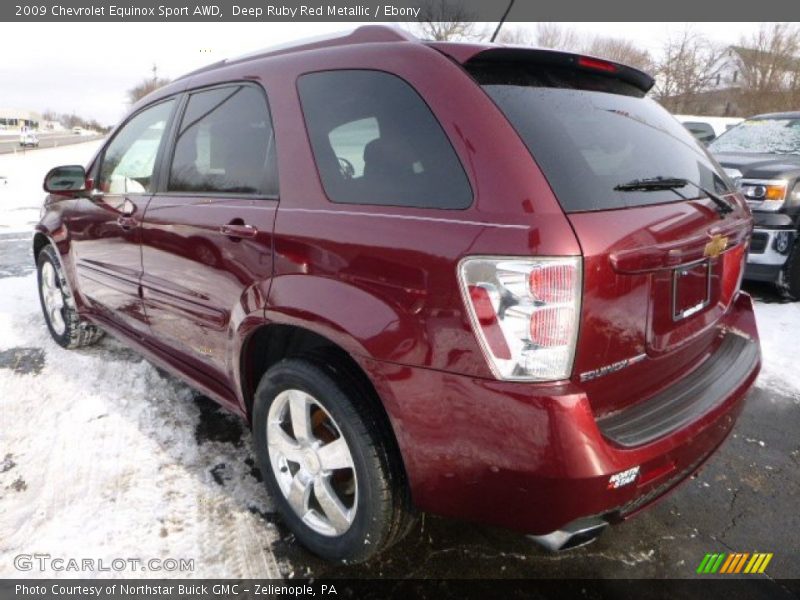 Deep Ruby Red Metallic / Ebony 2009 Chevrolet Equinox Sport AWD