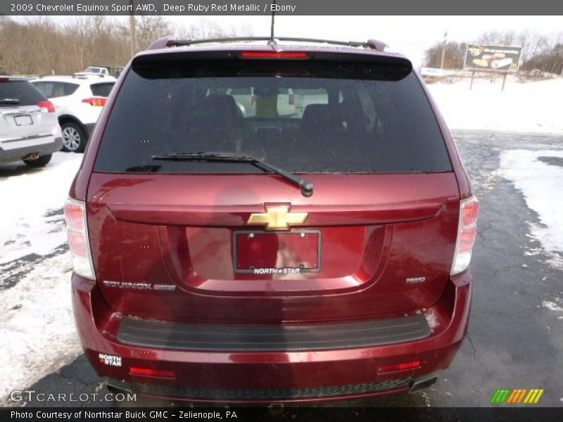 Deep Ruby Red Metallic / Ebony 2009 Chevrolet Equinox Sport AWD