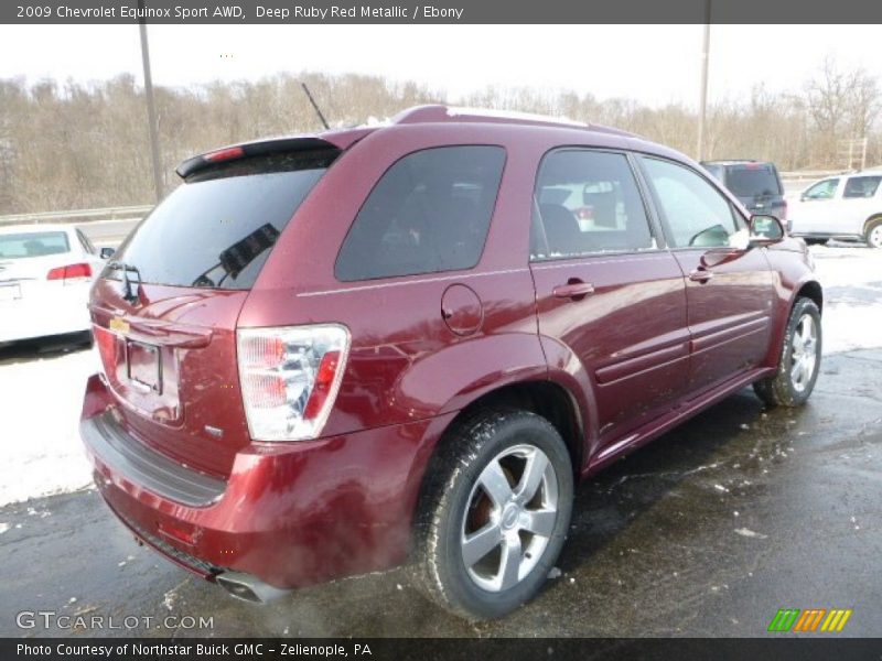Deep Ruby Red Metallic / Ebony 2009 Chevrolet Equinox Sport AWD