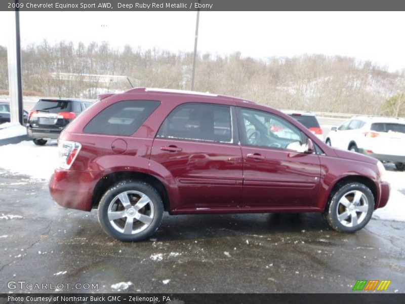 Deep Ruby Red Metallic / Ebony 2009 Chevrolet Equinox Sport AWD