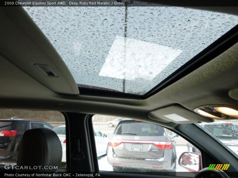 Deep Ruby Red Metallic / Ebony 2009 Chevrolet Equinox Sport AWD