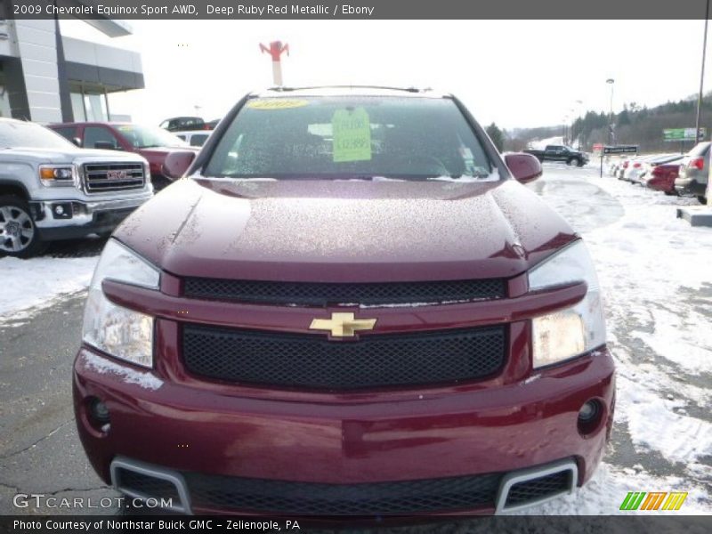 Deep Ruby Red Metallic / Ebony 2009 Chevrolet Equinox Sport AWD