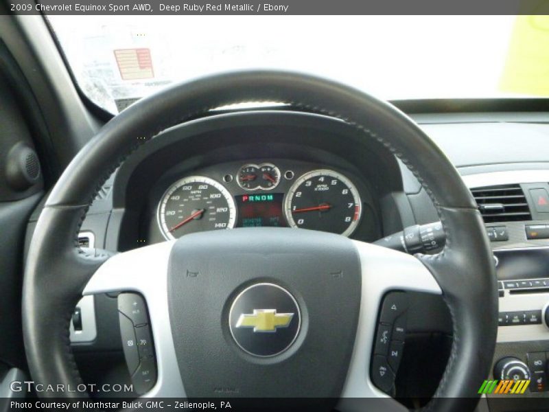 Deep Ruby Red Metallic / Ebony 2009 Chevrolet Equinox Sport AWD