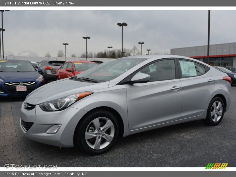 Silver / Gray 2013 Hyundai Elantra GLS