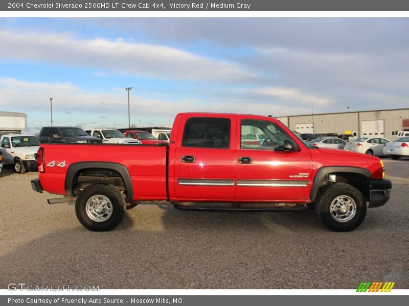 Victory Red / Medium Gray 2004 Chevrolet Silverado 2500HD LT Crew Cab 4x4