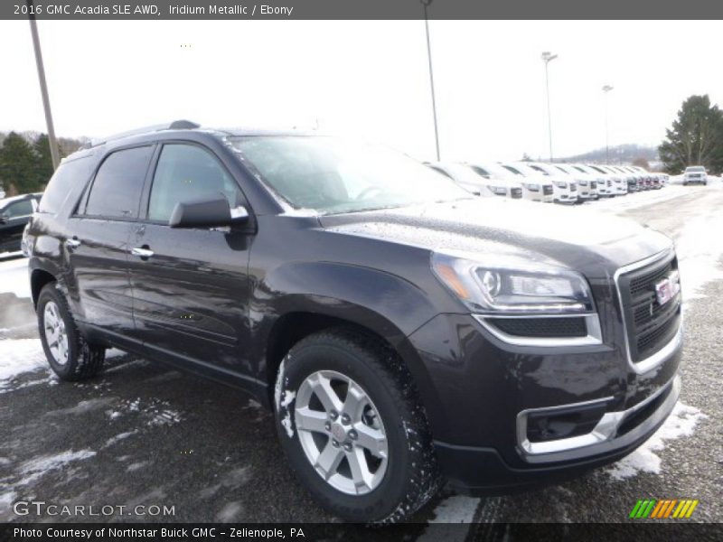 Iridium Metallic / Ebony 2016 GMC Acadia SLE AWD