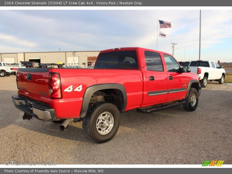 Victory Red / Medium Gray 2004 Chevrolet Silverado 2500HD LT Crew Cab 4x4