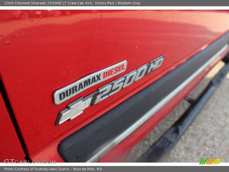 Victory Red / Medium Gray 2004 Chevrolet Silverado 2500HD LT Crew Cab 4x4