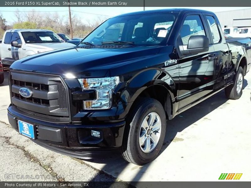 Shadow Black / Medium Earth Gray 2016 Ford F150 XL SuperCab