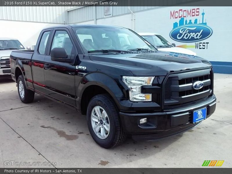 Shadow Black / Medium Earth Gray 2016 Ford F150 XL SuperCab