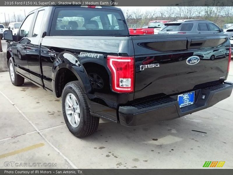 Shadow Black / Medium Earth Gray 2016 Ford F150 XL SuperCab