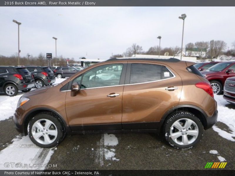 River Rock Metallic / Ebony 2016 Buick Encore AWD