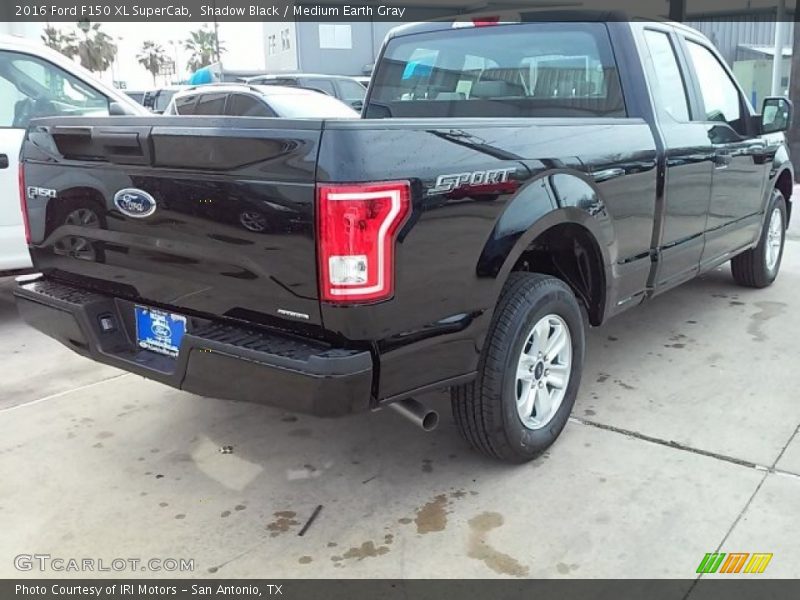 Shadow Black / Medium Earth Gray 2016 Ford F150 XL SuperCab