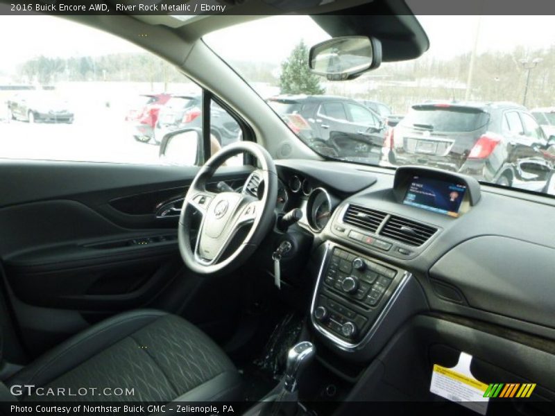 River Rock Metallic / Ebony 2016 Buick Encore AWD