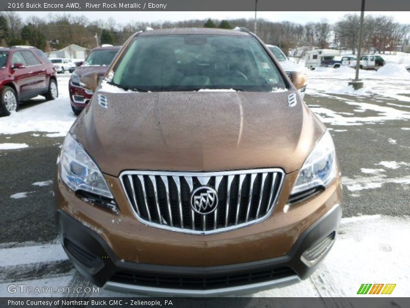 River Rock Metallic / Ebony 2016 Buick Encore AWD