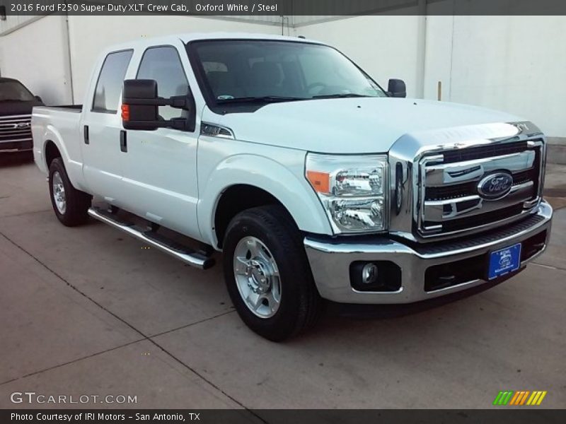 Oxford White / Steel 2016 Ford F250 Super Duty XLT Crew Cab