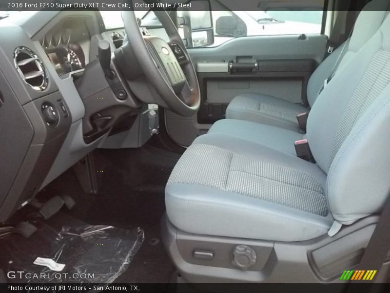 Oxford White / Steel 2016 Ford F250 Super Duty XLT Crew Cab