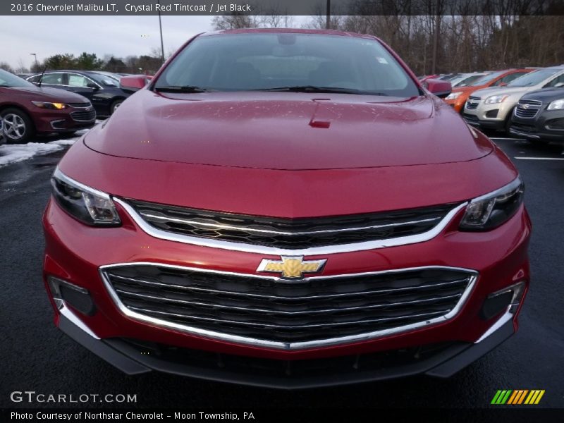 Crystal Red Tintcoat / Jet Black 2016 Chevrolet Malibu LT