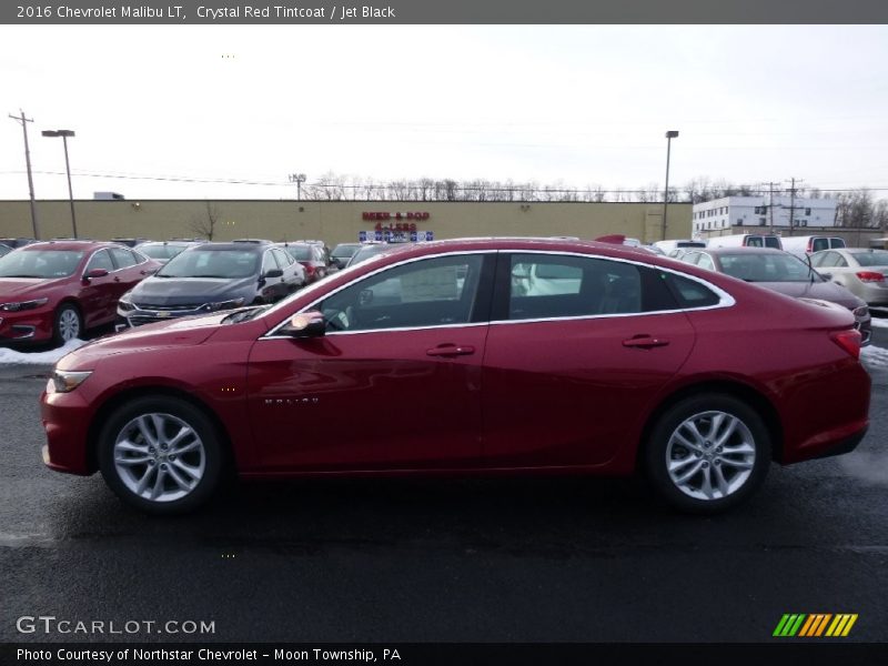 Crystal Red Tintcoat / Jet Black 2016 Chevrolet Malibu LT