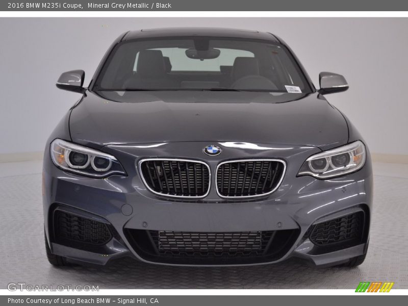 Mineral Grey Metallic / Black 2016 BMW M235i Coupe