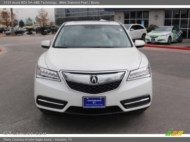 White Diamond Pearl / Ebony 2016 Acura MDX SH-AWD Technology
