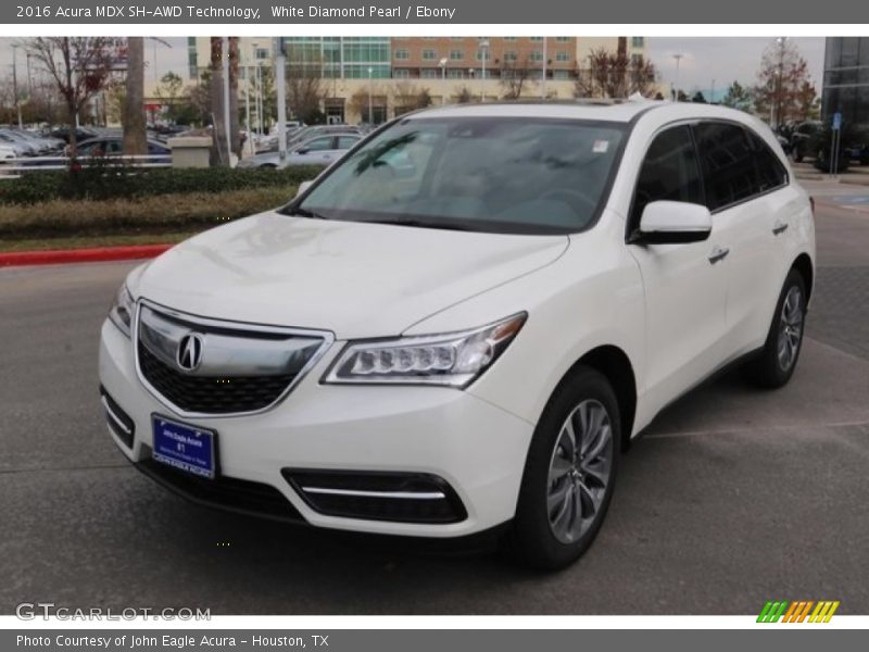 White Diamond Pearl / Ebony 2016 Acura MDX SH-AWD Technology