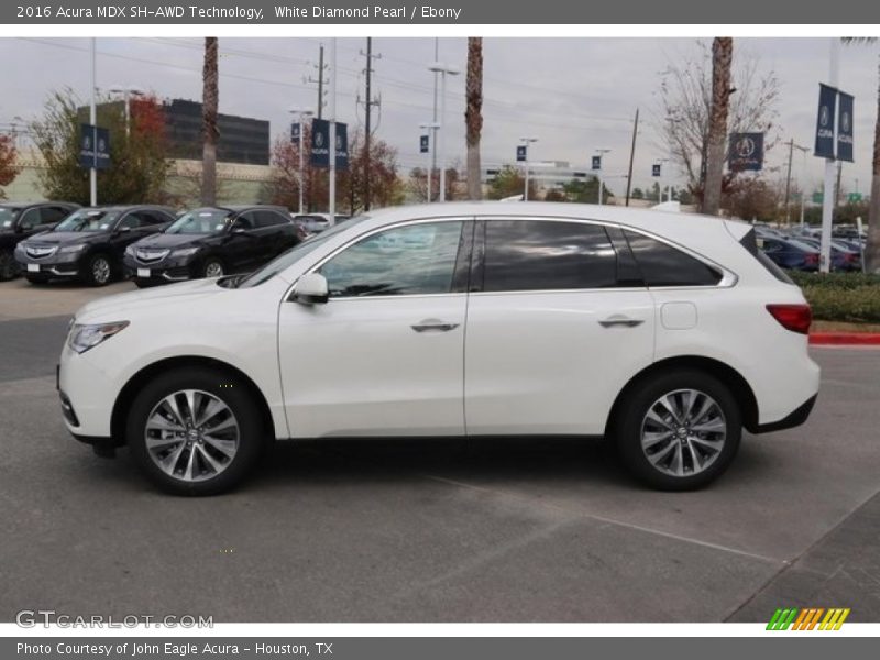 White Diamond Pearl / Ebony 2016 Acura MDX SH-AWD Technology