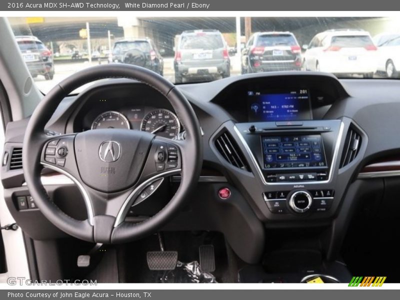 White Diamond Pearl / Ebony 2016 Acura MDX SH-AWD Technology