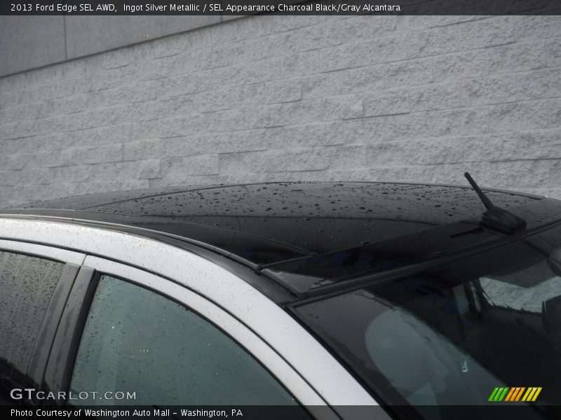 Ingot Silver Metallic / SEL Appearance Charcoal Black/Gray Alcantara 2013 Ford Edge SEL AWD