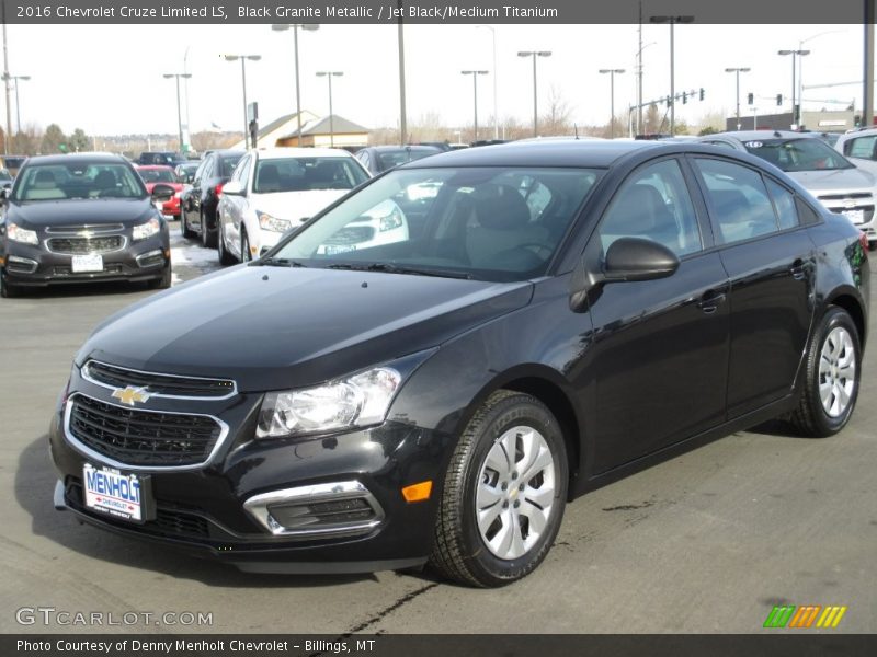 Black Granite Metallic / Jet Black/Medium Titanium 2016 Chevrolet Cruze Limited LS