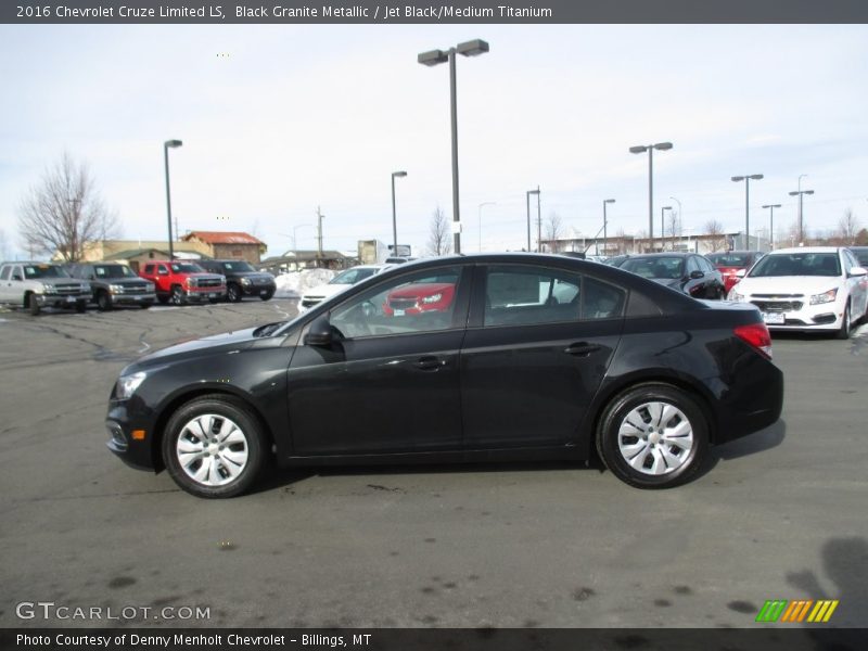 Black Granite Metallic / Jet Black/Medium Titanium 2016 Chevrolet Cruze Limited LS