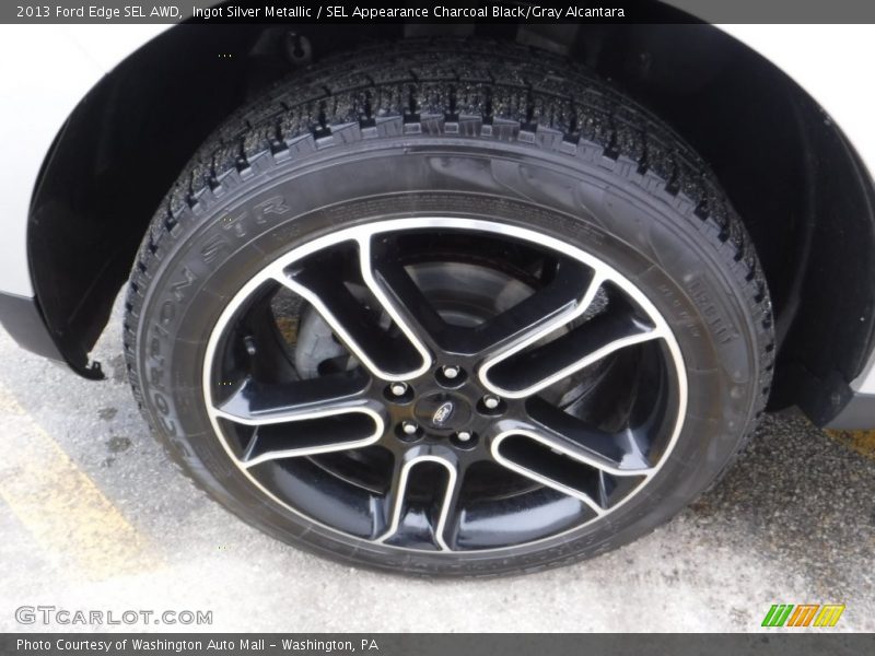 Ingot Silver Metallic / SEL Appearance Charcoal Black/Gray Alcantara 2013 Ford Edge SEL AWD