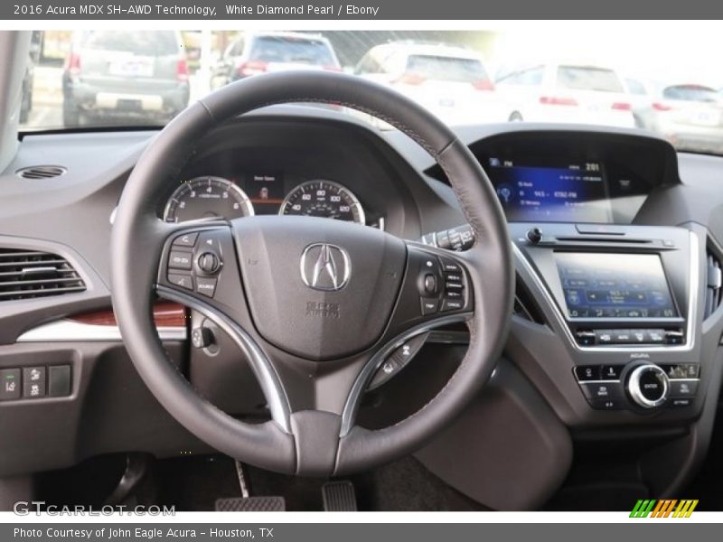 White Diamond Pearl / Ebony 2016 Acura MDX SH-AWD Technology