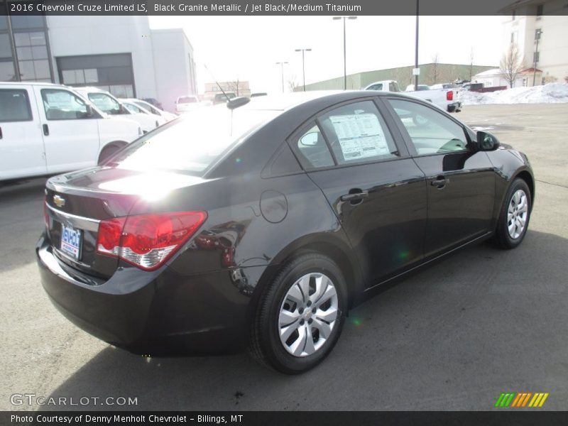 Black Granite Metallic / Jet Black/Medium Titanium 2016 Chevrolet Cruze Limited LS