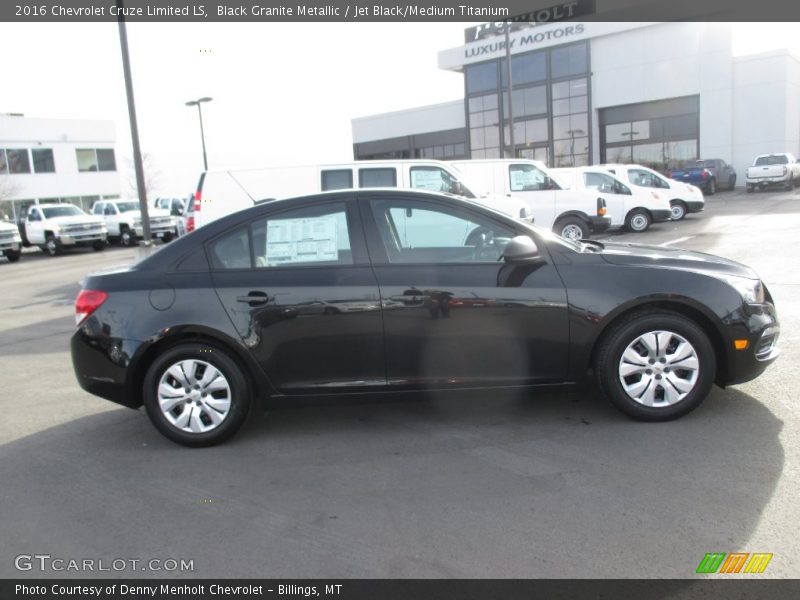 Black Granite Metallic / Jet Black/Medium Titanium 2016 Chevrolet Cruze Limited LS