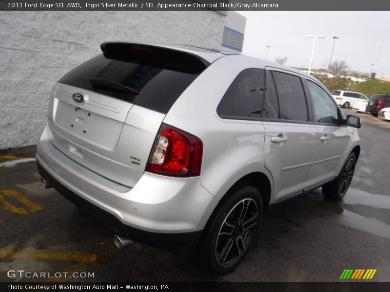 Ingot Silver Metallic / SEL Appearance Charcoal Black/Gray Alcantara 2013 Ford Edge SEL AWD