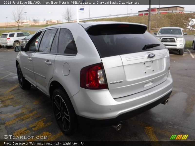 Ingot Silver Metallic / SEL Appearance Charcoal Black/Gray Alcantara 2013 Ford Edge SEL AWD
