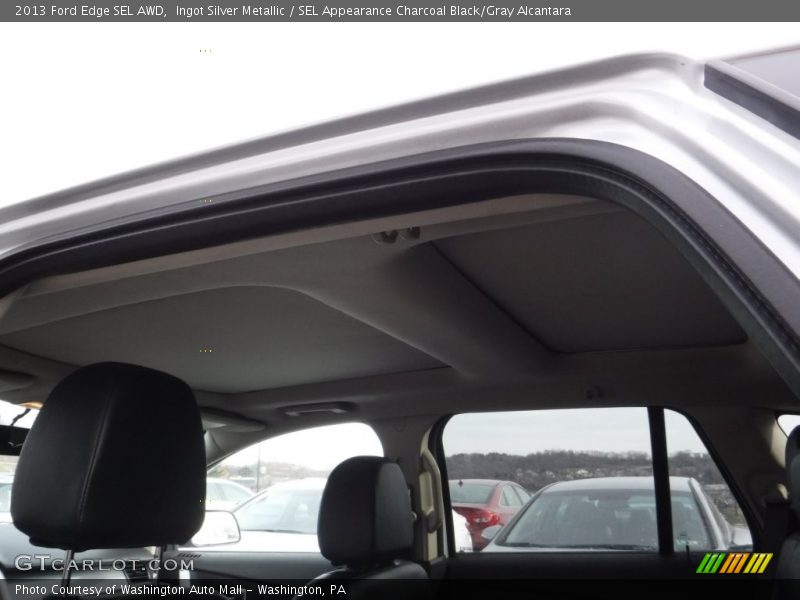 Ingot Silver Metallic / SEL Appearance Charcoal Black/Gray Alcantara 2013 Ford Edge SEL AWD