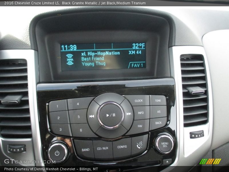 Black Granite Metallic / Jet Black/Medium Titanium 2016 Chevrolet Cruze Limited LS