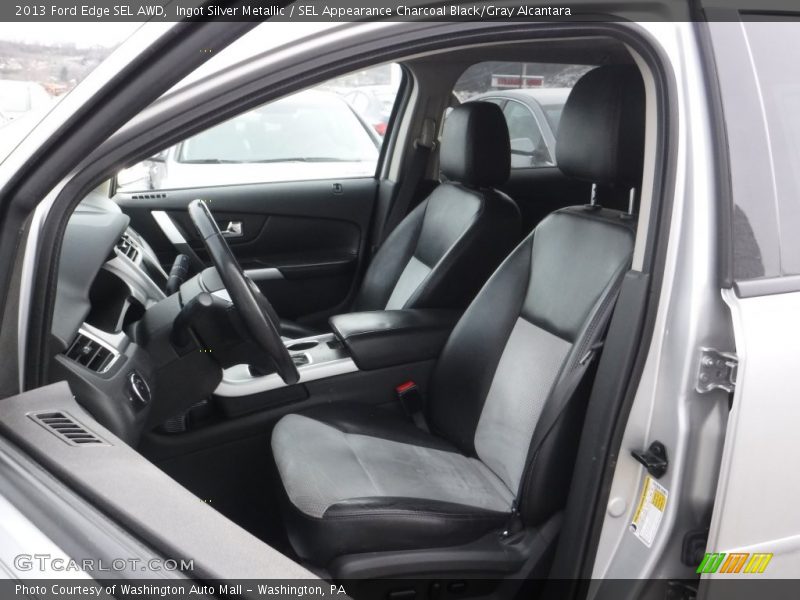 Ingot Silver Metallic / SEL Appearance Charcoal Black/Gray Alcantara 2013 Ford Edge SEL AWD