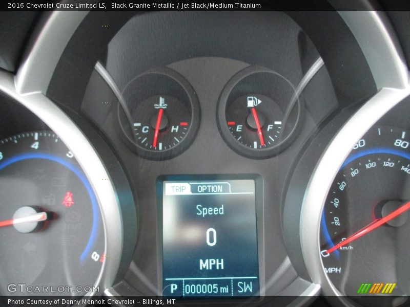 Black Granite Metallic / Jet Black/Medium Titanium 2016 Chevrolet Cruze Limited LS