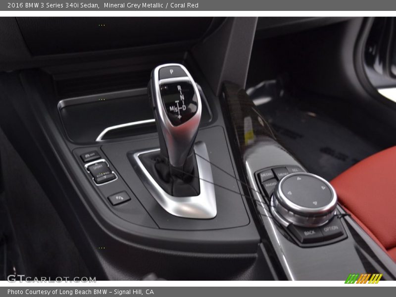 Mineral Grey Metallic / Coral Red 2016 BMW 3 Series 340i Sedan