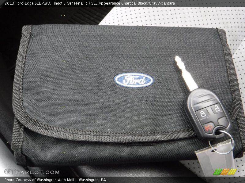 Ingot Silver Metallic / SEL Appearance Charcoal Black/Gray Alcantara 2013 Ford Edge SEL AWD