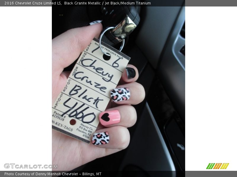 Black Granite Metallic / Jet Black/Medium Titanium 2016 Chevrolet Cruze Limited LS
