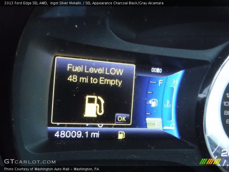 Ingot Silver Metallic / SEL Appearance Charcoal Black/Gray Alcantara 2013 Ford Edge SEL AWD